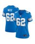 Michael Niese 62 Detroit Lions Women’s Team Game Jersey – Blue