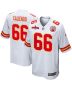 Mike Caliendo 66 Kansas City Chiefs AFC Champions Patch Game Men Jersey – White