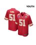 Mike Danna 51 Kansas City Chiefs Super Bowl LVIII Patch Game YOUTH Jersey – Red