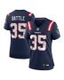 Miles Battle 35 New England Patriots Women’s Game Jersey – Navy
