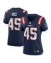 Monty Rice 45 New England Patriots Women’s Game Jersey – Navy