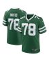 Morgan Moses 78 New York Jets Team Game Men Jersey – Legacy Green