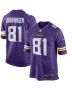Moritz Bohringer 81 Minnesota Vikings Men Team Color Game Jersey – Purple