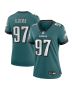 Moro Ojomo 97 Philadelphia Eagles Women’s Team Game Jersey – Midnight Green
