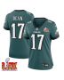 Nakobe Dean #17 Philadelphia Eagles Super Bowl LIX Women’s Jersey – Midnight Green
