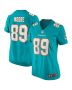 Nat Moore 89 Miami Dolphins Women Game Retired Jersey – Aqua