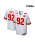Neil Farrell 92 Kansas City Chiefs Super Bowl LVIII Patch Game YOUTH Jersey – White