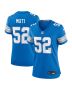 Netane Muti 52 Detroit Lions Women’s Game Jersey – Blue