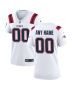 New England Patriots Women Custom Game Jersey – White