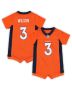 Newborn & Infant Denver Broncos Russell Wilson Orange Game Romper Jersey