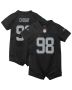 Newborn & Infant Las Vegas Raiders Maxx Crosby Black Game Romper Jersey