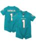 Newborn & Infant Miami Dolphins Tua Tagovailoa Aqua Game Romper Jersey