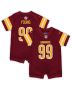 Newborn & Infant Washington Commanders Chase Young Burgundy Game Romper Jersey