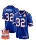 Nicholas Morrow 32 Buffalo Bills Super Bowl LIX Champions Patch Game Men Jersey – Royal