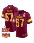 Nick Bellore 57 Washington Commanders Super Bowl LIX Champions Patch Game Men Jersey – Burgundy