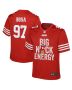 Nick Bosa 97 San Francisco 49ers Big Nick Energy Game YOUTH Jersey – Scarlet