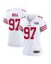 Nick Bosa 97 San Francisco 49ers Super Bowl LVIII Patch Game Women Jersey – White