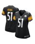 Nick Herbig 51 Pittsburgh Steelers Women’s Game Jersey – Black