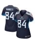 Nick Vannett 84 Tennessee Titans Women’s Game Jersey – Navy