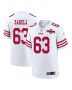 Nick Zakelj 63 San Francisco 49ers NFC Champions Patch Game Men Jersey – White