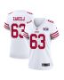 Nick Zakelj 63 San Francisco 49ers Super Bowl LVIII Patch Game Women Jersey – White