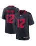 Nico Collins 12 Houston Texans 2nd Alternate Game Men Jersey – Navy
