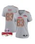 Noah Gray 83 Kansas City Chiefs Super Bowl LVIII Champions 4 Stars Patch Atmosphere Fashion Game Women Jersey – Gray