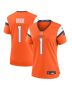 Number 1 Bride Denver Broncos Women’s Game Jersey – Orange