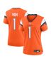 Number 1 Mom Denver Broncos Women’s Game Jersey – Orange