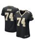 Olisaemeka Udoh 74 New Orleans Saints Women’s Game Jersey – Black