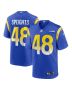 Omar Speights 48 Los Angeles Rams Game Men Jersey – Royal