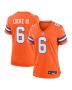 P.J. Locke III 6 Denver Broncos Women’s Mile High Collection 1977 Throwback Player Game Jersey – Orange