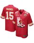 Patrick Mahomes 15 Kansas City Chiefs Showtime Game Men Jersey – Red