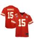 Patrick Mahomes 15 Kansas City Chiefs Youth Super Bowl LIX Game Player Jersey – Red