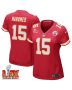 Patrick Mahomes #15 Kansas City Chiefs Super Bowl LIX Women’s Jersey – Red