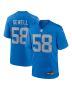 Penei Sewell 58 Detroit Lions Alternate Game Men Jersey – Blue