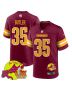 Percy Butler 35 Washington Commanders Super Bowl LIX New Orleans Patch Game Men Jersey – Burgundy