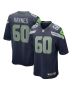 Phil Haynes 60 Seattle Seahawks Men Game Jersey – College Navy