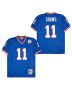 Phil Simms 11 New York Giants Spider Lockhart 43 Patch Throwback Men Jersey – Blue