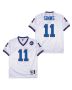 Phil Simms 11 New York Giants Spider Lockhart 43 Patch Throwback Men Jersey – White