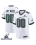 Philadelphia Eagles NFC Championship Patch Game Men Custom Jersey – White