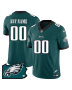 Philadelphia Eagles Pennsylvania State Map Patch Game Men Custom Jersey – Midnight Green