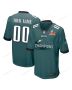 Philadelphia Eagles Super Bowl LIX Champions V4 Game Men Custom Jersey – Midnight Green