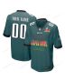 Philadelphia Eagles Super Bowl LIX Game Men Custom Jersey – Midnight Green