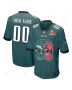 Philadelphia Eagles Vs. Kansas City Chiefs Super Bowl LIX Game Men Custom Jersey – Midnight Green
