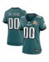 Philadelphia Eagles Women’s Super Bowl LIX Custom Game Jersey – Midnight Green