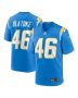 Praise Olatoke 46 Los Angeles Chargers Team Game Men Jersey – Powder Blue