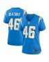 Praise Olatoke 46 Los Angeles Chargers Women’s Game Jersey – Powder Blue