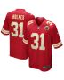 Priest Holmes 31 Kansas City Chiefs Men Game Retired Jersey – Red