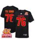 Prince Tega Wanogho 76 Kansas City Chiefs Super Bowl LVIII Champions 4X Fashion Game YOUTH Jersey – Carbon Black